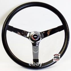 1968 Camaro steering wheel Red White Blue Bowtie 14 3/4 VINTAGE CHROME