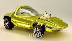 1968 Hot Wheels Redline SILHOUETTE Shiny Light Green Lime Antifreeze CHROME