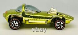 1968 Hot Wheels Redline SILHOUETTE Shiny Light Green Lime Antifreeze CHROME