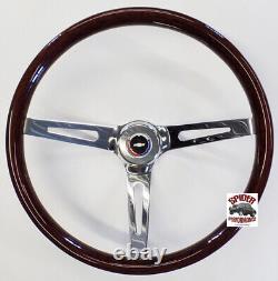 1969-1981 Camaro steering wheel Red White Blue BOWTIE 15 MUSCLE CAR WOOD