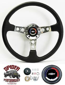 1969-1981 Camaro steering wheel red white and blue bowtie 14 CLASSIC LEATHER