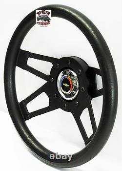 1969-94 Camaro steering wheel Red White Blue Bowtie 13 1/2 Black 4 Spoke Grant