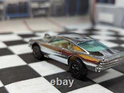 1969 Hot Wheels Original Redline KING KUDA Chrome Club Pat Pend HK White int. RL