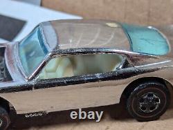 1969 Hot Wheels Original Redline KING KUDA Chrome Club Pat Pend HK White int. RL