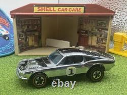 1969 Hot Wheels Redline Chrome Mustang Boss Hoss Silver Special 1 Club Kit CLEAN