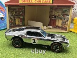 1969 Hot Wheels Redline Chrome Mustang Boss Hoss Silver Special 1 Club Kit CLEAN
