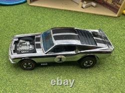 1969 Hot Wheels Redline Chrome Mustang Boss Hoss Silver Special 1 Club Kit CLEAN
