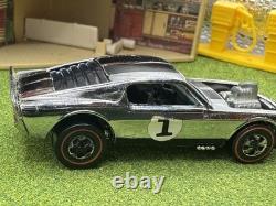 1969 Hot Wheels Redline Chrome Mustang Boss Hoss Silver Special 1 Club Kit CLEAN