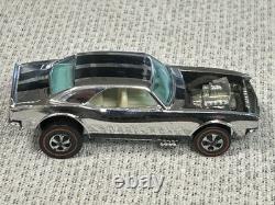 1969 Hot Wheels Redline HEAVY CHEVY Chrome Club Car White Interior Blue Windows 1969 Hot Wheels Redline HEAVY CHEVY Chrome Club Car White Interior Blue Windows