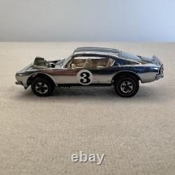 1970 Hot Wheels Redline KING KUDA CLUB CAR Barracuda Chrome White Interior H. K
