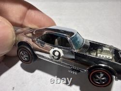 1970 Hot Wheels Redline Mirror Chrome Heavy Chevy Club Car Champagne interior