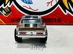 1970 Hot Wheels Redline Mirror Chrome Heavy Chevy Club Car Near Mint White Int