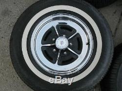 1973 Buick Electra 225 Factory Chrome Rally Wheels & Classic White Wall Tires 4