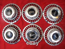 1975-80 Lincoln Town Continental Mark IV V Wheel 9 1/2 Center Caps HubCaps SET