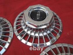 1975-80 Lincoln Town Continental Mark IV V Wheel 9 1/2 Center Caps HubCaps SET