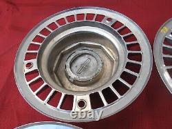 1975-80 Lincoln Town Continental Mark IV V Wheel 9 1/2 Center Caps HubCaps SET