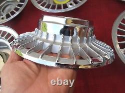 1975-80 Lincoln Town Continental Mark IV V Wheel 9 1/2 Center Caps HubCaps SET