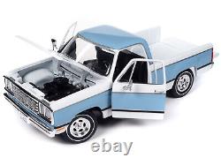 1977 Dodge D100 Adventurer Sweptline Pickup Truck Light Blue and White American
