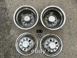 1988 1997 Ford F-Super Duty 16x6 Dually Wheel 10 Lug Chrome Wheel Covers