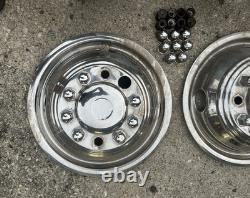 1988 1997 Ford F-Super Duty 16x6 Dually Wheel 10 Lug Chrome Wheel Covers