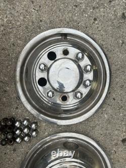 1988 1997 Ford F-Super Duty 16x6 Dually Wheel 10 Lug Chrome Wheel Covers