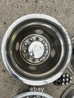 1988 1997 Ford F-Super Duty 16x6 Dually Wheel 10 Lug Chrome Wheel Covers
