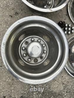 1988 1997 Ford F-Super Duty 16x6 Dually Wheel 10 Lug Chrome Wheel Covers