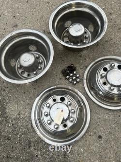 1988 1997 Ford F-Super Duty 16x6 Dually Wheel 10 Lug Chrome Wheel Covers