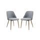 2 Set Of Dining Chairs Modern Legs Screws Spring Wash Retro Chair Café Kitchen