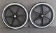 20 BICYCLE GT STYLE MAG BLACK WHEELS 6 SPOKE OLD-SCHOOL With WHITE WALL TIRES