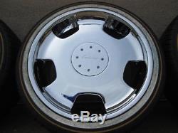 20 LORINSER D93 CHROME WHEELS RIMS BMW MERCEDES BENZ With VOGUE WHITE WALL TIRES