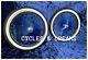 20 Two Tone Wheel Blue/ Chrome, 140 Spokes, High End Polished, W / Brick Tires