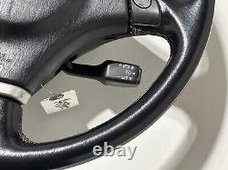 2001-205 Lexus IS300 OEM Steering Wheel Black Leather White Stitch Paddle Shift