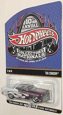 2010 MOMC Hot Wheels RLC 10th Collector's Nationals Convention purple'56 Chevy