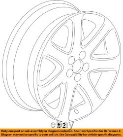 2013 Buick Encore OEM Wheel Rim 18x7 Aluminum Chrome 7 Spoke OPT RV8