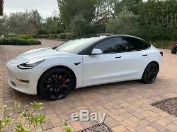 2018 Tesla Model 3 Performance AWD Chrome Delete Black Wheels Black Badges