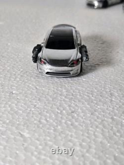 2025 Hot Wheels TESLA MODEL S PLAID TERMINATOR EDITION #4 Model T-800 Chrome CLR