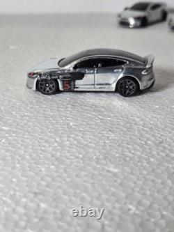 2025 Hot Wheels TESLA MODEL S PLAID TERMINATOR EDITION #4 Model T-800 Chrome CLR