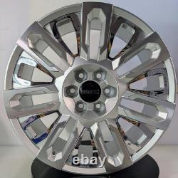 22 Machined Chrome Wheels Set 4? Fit GMC Yukon Denali SLT AT4 Ultimate XL