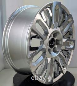 22 Silver Chrome Wheels Set 4? Fits Chevy Tahoe Suburban LTZ RST Z71 LT