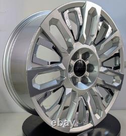 22 Silver Chrome Wheels Set 4? Fits Escalade ESV EXT Luxury Sport