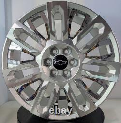 22 Silver Chrome Wheels Set4? Fit Chevy Tahoe Suburban LTZ RST Z71 Silverado