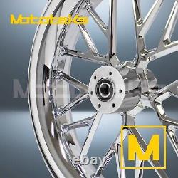 23 23x3.75 Cell Mag Wheel Chrome For Indian Touring Bagger White Tire