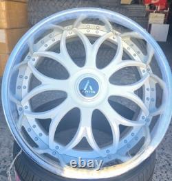 24 Artis Forged Radon Set (4) Staggered Wheels 6 Lip +4.5? 24X10+11 5X115