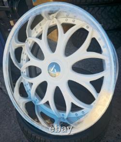 24 Artis Forged Radon Set (4) Staggered Wheels 6 Lip +4.5? 24X10+11 5X115