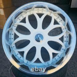 24 Artis Forged Radon Set (4) Staggered Wheels 6 Lip +4.5? 24X10+11 5X115