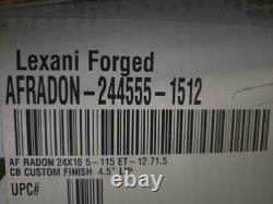 24 Artis Forged Radon Set (4) Staggered Wheels 6 Lip +4.5? 24X10+11 5X115