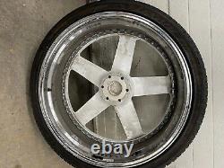 26 Inch Dub Ballers Forged Two Piece Chrome Powder Coated White/black/