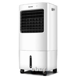 3-in-1 Evaporative Portable Air Cooler Fan Flexible Wheels With Remote Control NEW