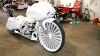 30 Inch Floater On White And Chrome Harley Davidson Motorcycle